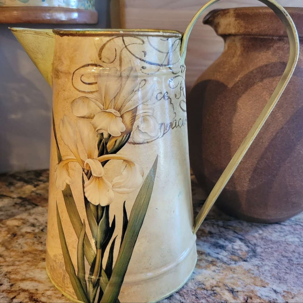 Painted pitcher